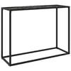 vidaXL Table console Noir 100x35x75 cm Verre trempé