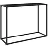 vidaXL Table console Noir 100x35x75 cm Verre trempé