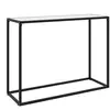 vidaXL Table console Blanc 100x35x75 cm Verre trempé
