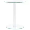 vidaXL Table basse Transparent 40 cm Verre trempé