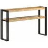 vidaXL Table console 120x30x75 cm Bois de manguier brut
