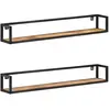 vidaXL Étagères murales 2 pcs 120 cm Bois de manguier brut