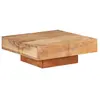 vidaXL Table basse 80x80x28 cm Bois d'acacia massif