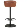 Tabouret de bar Marron Cuir véritable vidaXL