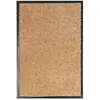 vidaXL Paillasson lavable Crème 40x60 cm