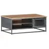 vidaXL Table basse Gris 90x50x35 cm Bois d'acacia massif
