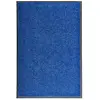 vidaXL Paillasson lavable Bleu 60x90 cm