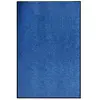 vidaXL Paillasson lavable Bleu 120x180 cm