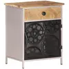 vidaXL Table de chevet 40x30x50 cm Bois de manguier brut