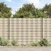 vidaXL Écrans d'intimité de jardin 4 pcs PVC 35x0,19 m Crème