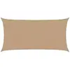 vidaXL Voile d'ombrage 160 g/m² Taupe 3x6 m PEHD