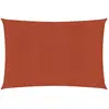 vidaXL Voile d'ombrage 160 g/m² Terre cuite 5x7 m PEHD
