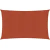 vidaXL Voile d'ombrage 160 g/m² Terre cuite 5x8 m PEHD