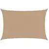 vidaXL Voile d'ombrage 160 g/m² Taupe 5x7 m PEHD