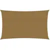 vidaXL Voile d'ombrage 160 g/m² Taupe 5x8 m PEHD
