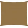 vidaXL Voile d'ombrage 160 g/m² Taupe 2,5x2,5 m PEHD