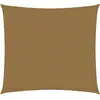vidaXL Voile d'ombrage 160 g/m² Taupe 3x3 m PEHD