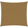 vidaXL Voile d'ombrage 160 g/m² Taupe 4x4 m PEHD