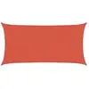 vidaXL Voile d'ombrage 160 g/m² Terre cuite 3x6 m PEHD