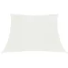 vidaXL Voile d'ombrage 160 g/m² Blanc 4/5x3 m PEHD