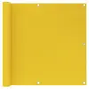 vidaXL Écran de balcon Jaune 90x500 cm PEHD