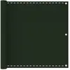 vidaXL Écran de balcon Vert foncé 90x300 cm PEHD