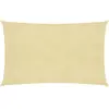 vidaXL Voile d'ombrage 160 g/m² Beige 3x6 m PEHD