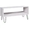 vidaXL Table basse New York Blanc Bois de pin massif