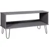 vidaXL Table basse New York Gris Bois de pin massif