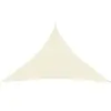 vidaXL Voile d'ombrage 160 g/m² Crème 3,5x3,5x4,9 m PEHD