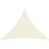 vidaXL Voile d'ombrage 160 g/m² Crème 4x4x4 m PEHD