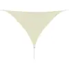 vidaXL Voile d'ombrage 160 g/m² Beige 5x6x6 m PEHD
