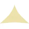 vidaXL Voile d'ombrage 160 g/m² Beige 4x4x4 m PEHD