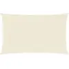 vidaXL Voile d'ombrage 160 g/m² Crème 3,5x5 m PEHD