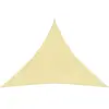 vidaXL Voile d'ombrage 160 g/m² Beige 3x3x3 m PEHD