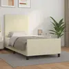 vidaXL Cadre de lit sans matelas crème 100x200 cm similicuir