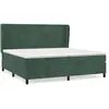vidaXL Sommier à lattes de lit et matelas Vert foncé 200x200cm Velours