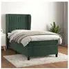 vidaXL Sommier à lattes de lit avec matelas Vert foncé 100x200 cm