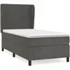 vidaXL Sommier à lattes de lit et matelas Gris foncé 80x200 cm Velours