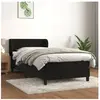 vidaXL Sommier à lattes de lit avec matelas Noir 90x200 cm Velours