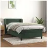 vidaXL Sommier à lattes de lit avec matelas Vert foncé 90x190 cm