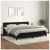 vidaXL Sommier à lattes de lit et matelas Noir 200x200 cm Velours