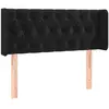 vidaXL Tête de lit à LED Noir 103x16x78/88 cm Velours