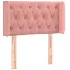 vidaXL Vidaxl Tête De Lit À Led Rose 83x16x78/88 Cm Velours