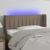 vidaXL Tête de lit à LED Taupe 83x16x78/88 cm Tissu
