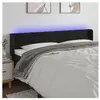 vidaXL Tête de lit à LED Noir 203x16x78/88 cm Velours