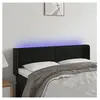 vidaXL Tête de lit à LED Noir 147x16x78/88 cm Velours