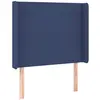 vidaXL Tête de lit à LED Bleu 83x16x118/128 cm Tissu