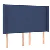vidaXL Tête de lit à LED Bleu 147x16x118/128 cm Tissu