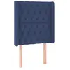 vidaXL Tête de lit à LED Bleu 83x16x118/128 cm Tissu